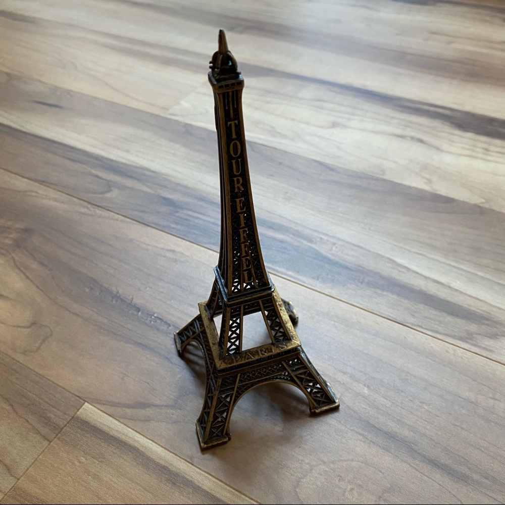 Brass Eiffel Tower Paris France Olympics Figure Statue